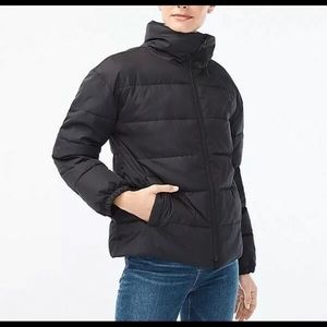 J. Crew Short Funnel Neck Puffer